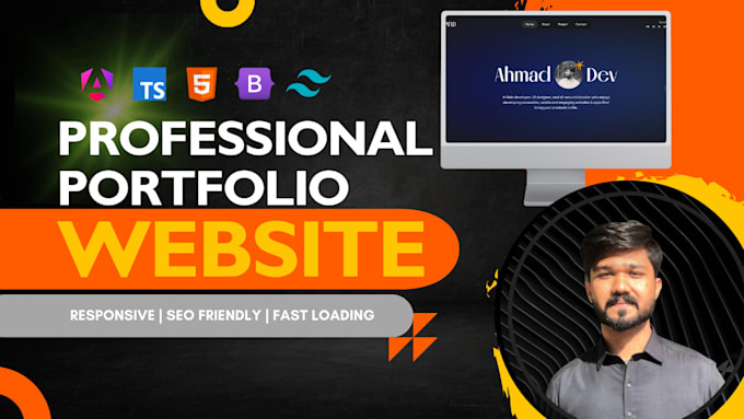 develop a modern portfolio website or resume website