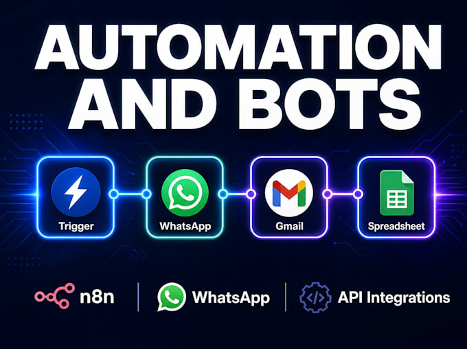 build n8n automation workflows whatsapp bots and websites for your business
