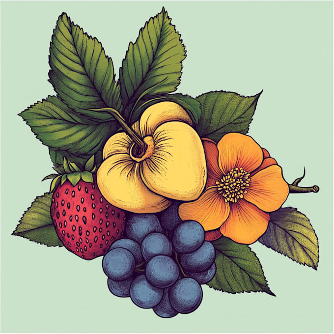 botanic illustrations for any type of content
