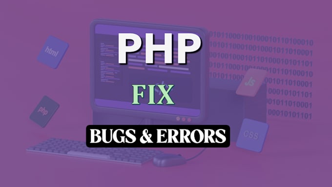 fix any PHP bug or error