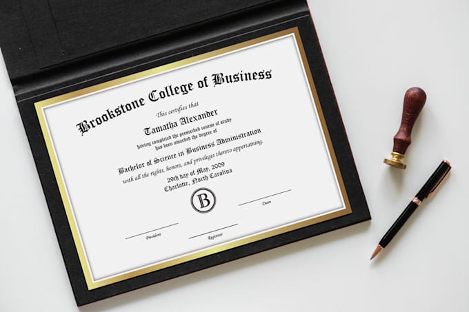 design a professional certificate, diploma or award design