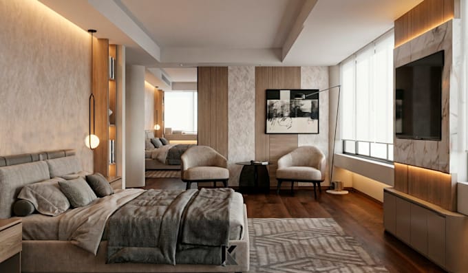 3d design of luxury master bedrooms