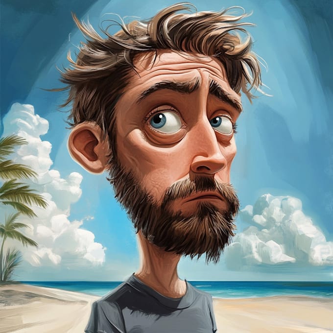 draw amazing cartoon caricature from you