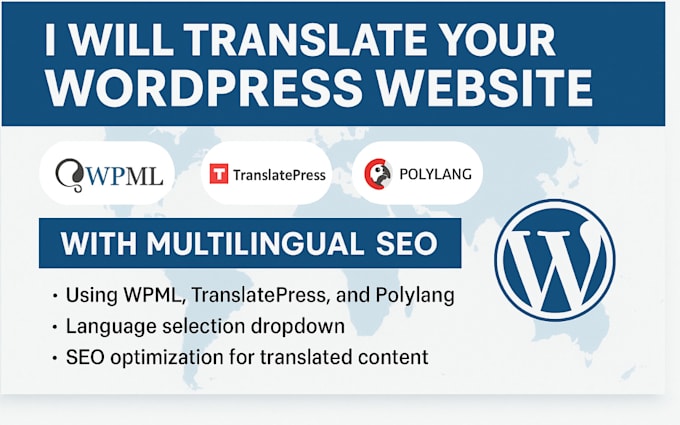 translate wordpress site with wpml translatepress polylang multilingual seo