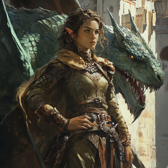 draw a dnd character for dnd or similar illustration