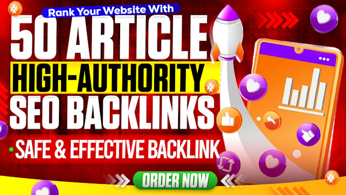 50 article submission high da pa backlinks