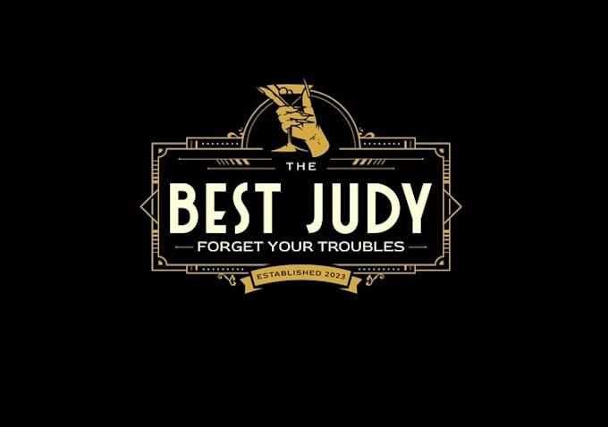 design looking fun high end gay bar logo