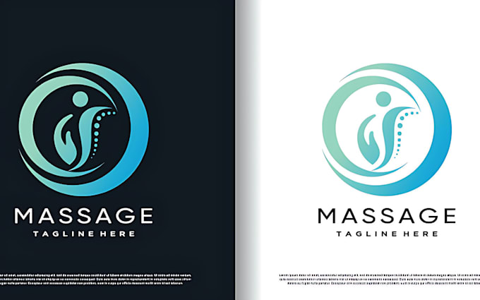design outstanding massage therapy logo