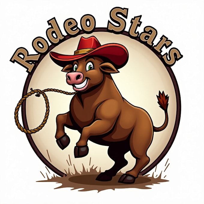 design high quality rodeo mascot logo with unlimited revision