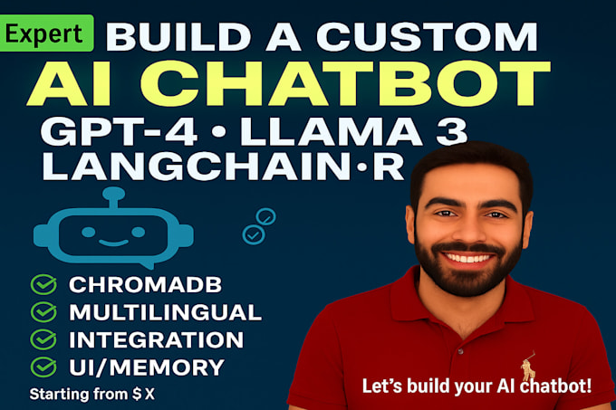 build a custom ai chatbot with gpt4 llama 3 langchain and rag for your business