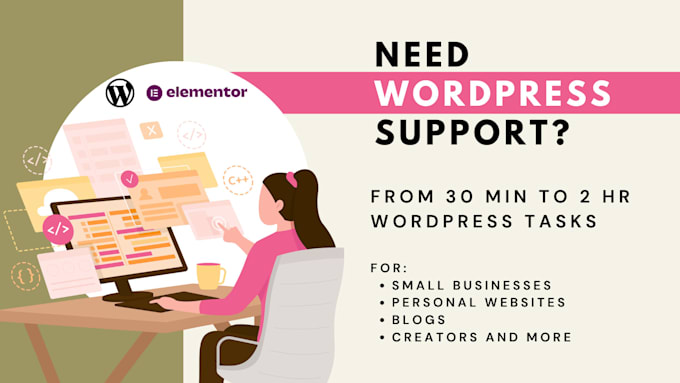help with your wordpress tasks hourly basis
