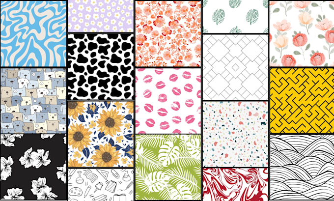 design unique seamless patterns for textile, fabric, and home decor