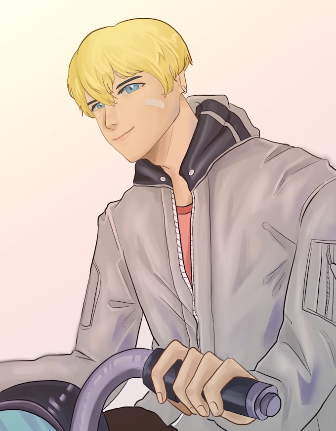 draw styled anime illustration