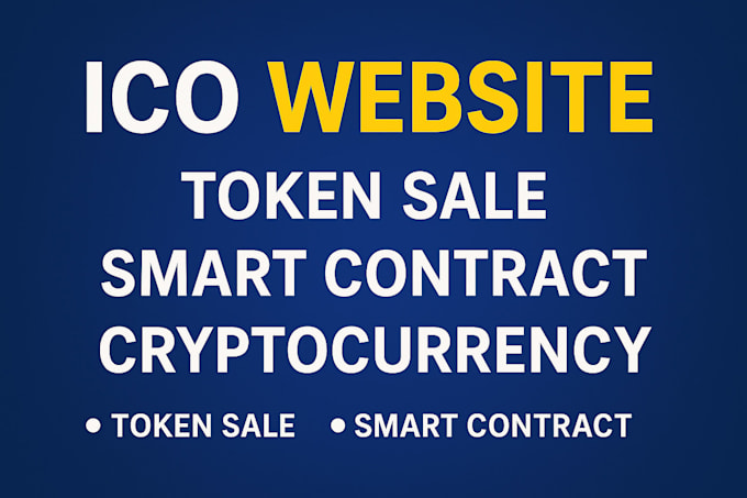 build ico website, crypto website,token launch website,smart contract,defi, web3