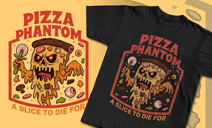 draw custom creepy funny cartoon illustration for streetwear