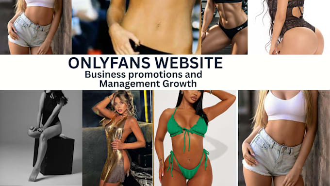 design onlyfans agency website, onlyfans modeling website, agency website