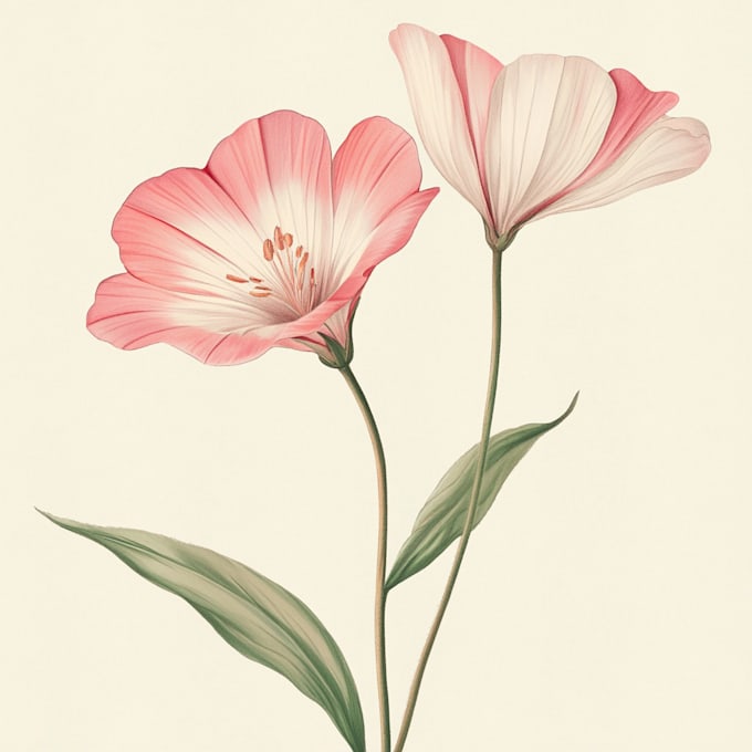 create a realistic botanical drawing