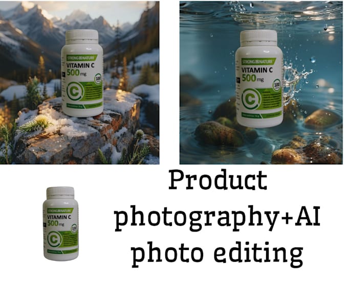 professional studio product photography  ai HD editing