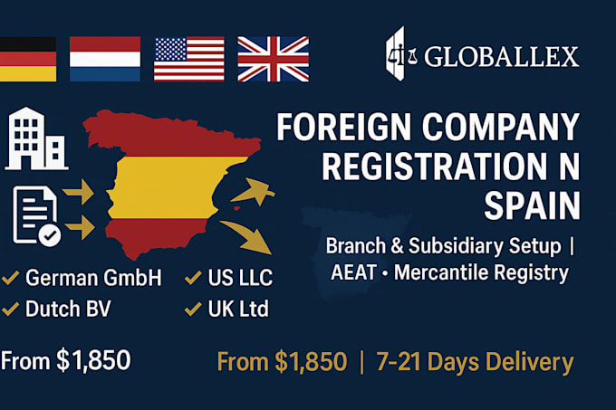 register foreign company in spain aeat mercantile registry complete