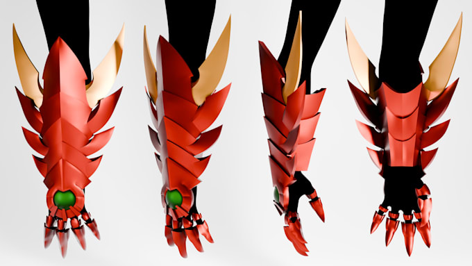 do modelling cosplay prop model for 3d printing