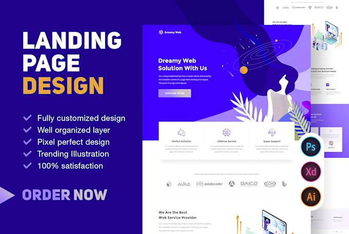 Do ui,ux landing pages, mobile app, website designs by Bilaljaved497 ...