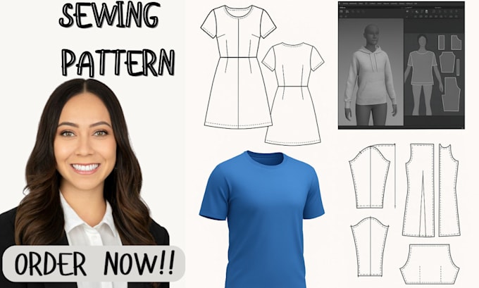 Make sewing patterns, jersey pattern or template, pattern grinding ...