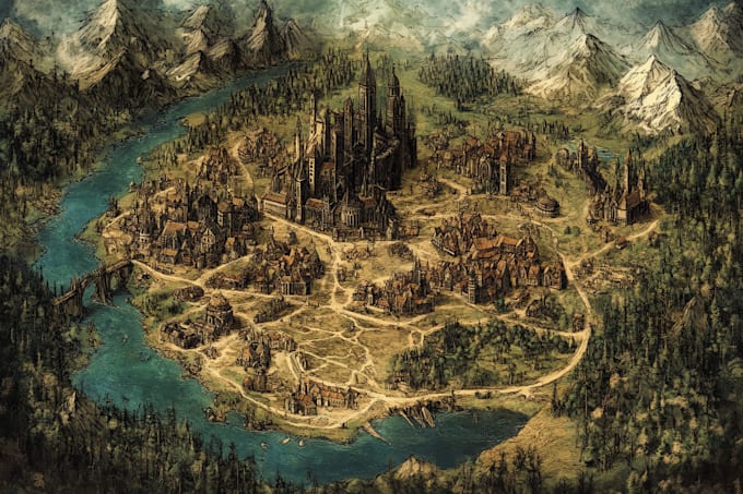 create vector maps, event maps, fantasy festival maps