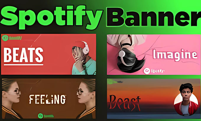 create spotify banner design canvas cover and music thumbnails in 24hrs