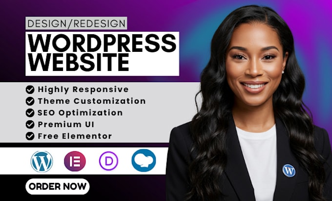 Build responsive wordpress website design and website development by ...