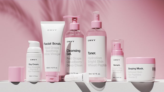 design skincare label, cosmetic label design, product label, packaging design