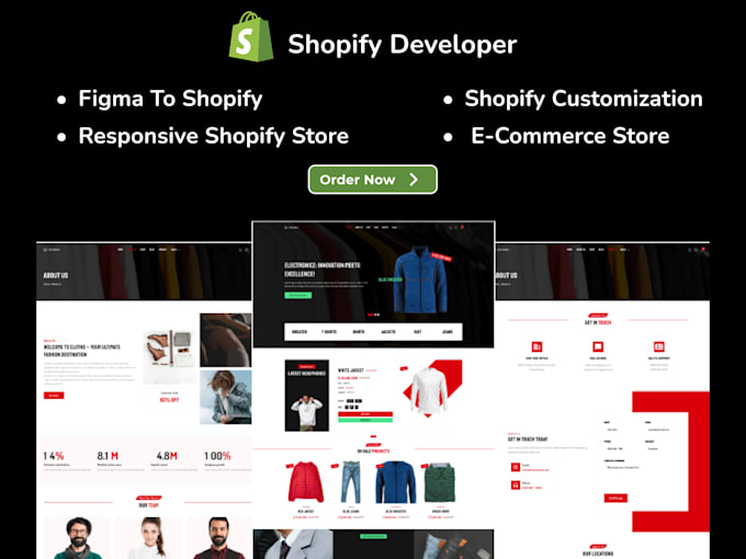 design and develop a premium shopify ecommerce store
