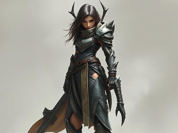 create fantasy, sci fi, character with hyperrealistic style