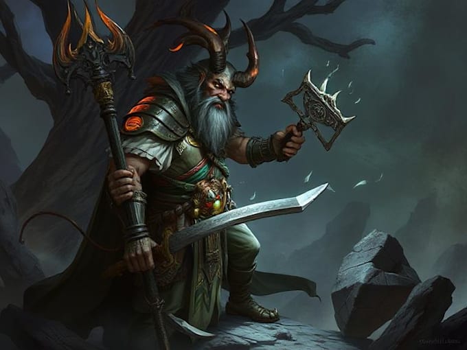 do character art, dnd, and game art