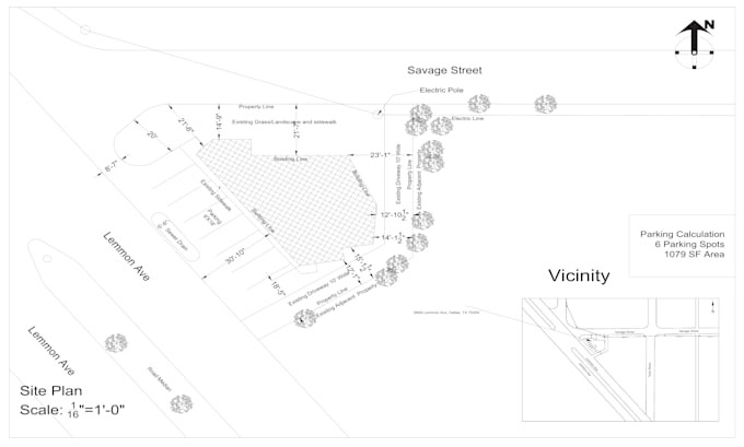 draw site plan for permit in 24 hours