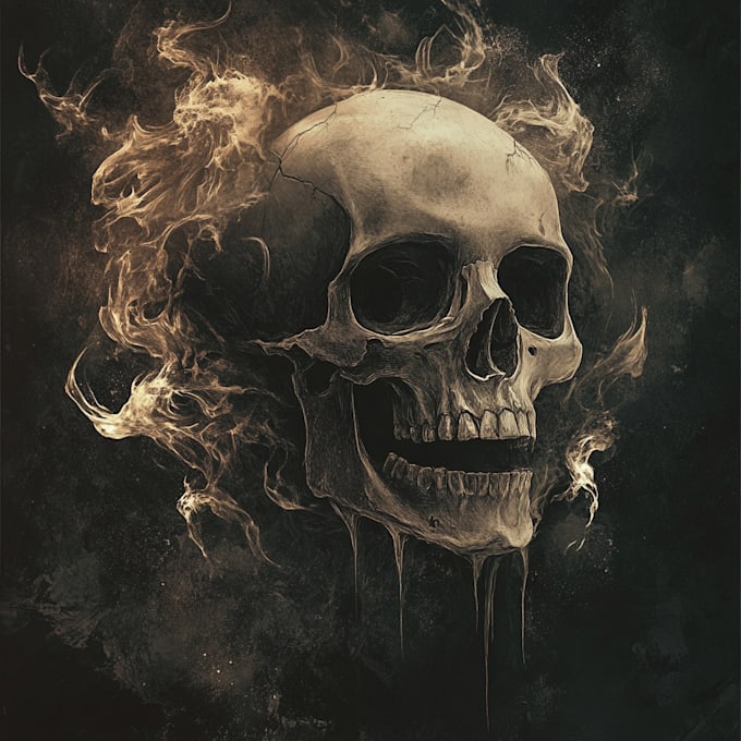 do vintage illustration, character, retro horror style art