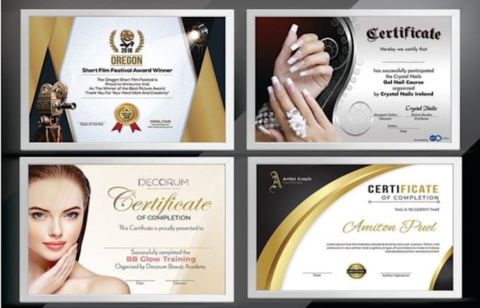 do certificate design or diploma certificate