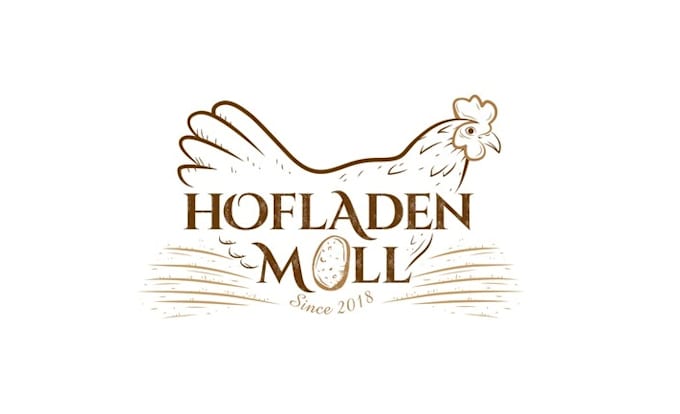 design captivating unique hofladen moll logo