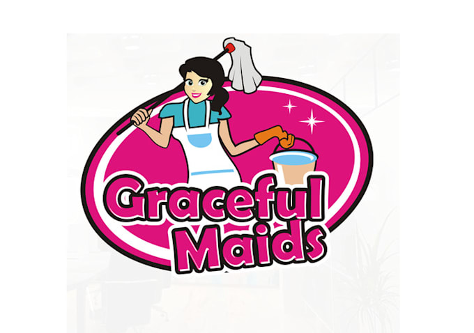 design colorful home cleaning company logo