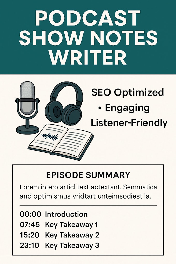 podcast show notes writing