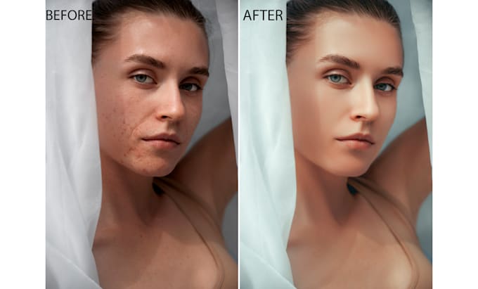 do face retouching,portrait headshot photo editing, beauty retouch