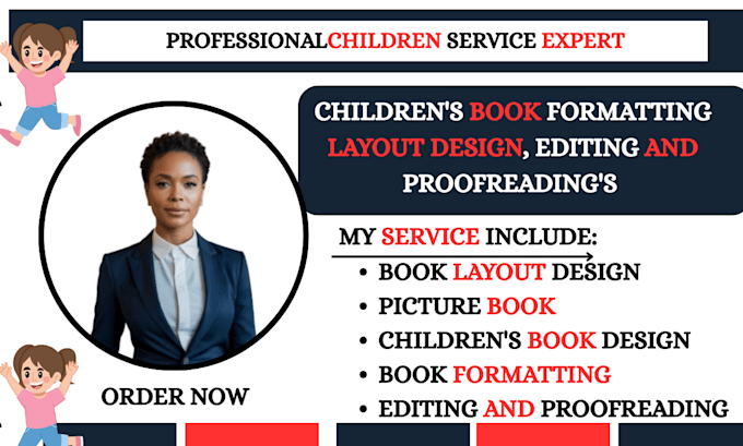 do children book formatting, layout design editing and proofreading, mosaic book