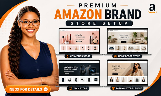 design a premium amazon storefront amazon store setup amazon brand store design