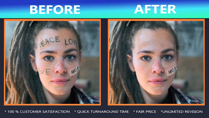 professionally remove objects, wires, text and people from video