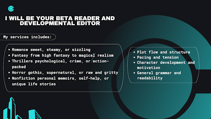 Be your beta reader and developmental editor by Kendral_jane | Fiverr