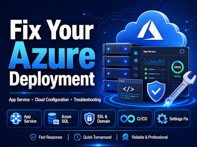 fix your azure deployment, app service or cloud configuration