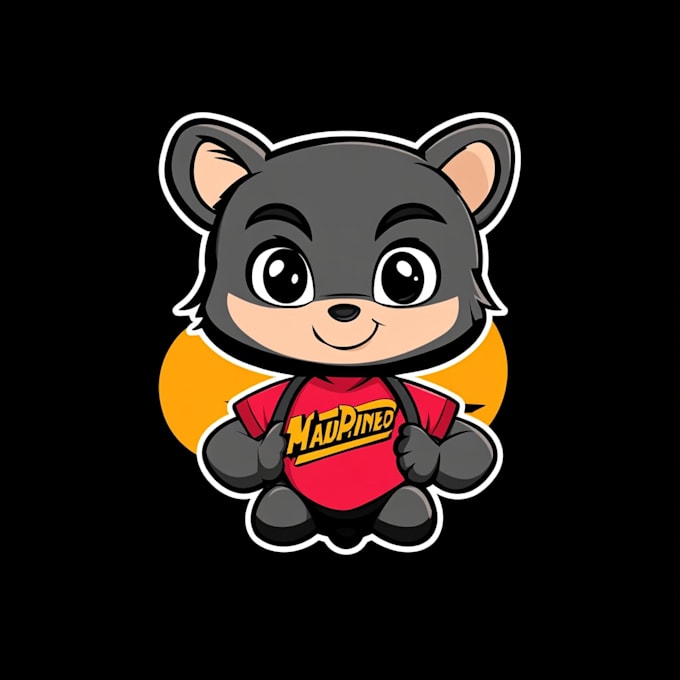 design cute mascot, cartoon character logo design