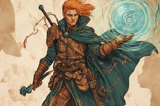 Draw your dnd character art or character design by Aaronardson | Fiverr