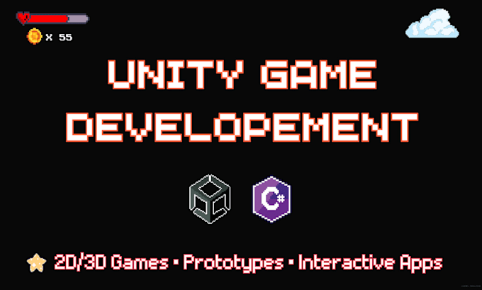 develop a unity 2d game, prototype, or interactive experience