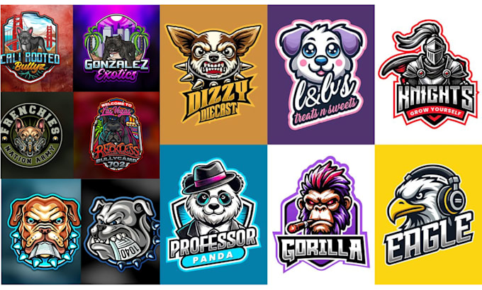 create a fun and eye catching cartoon logo design for you