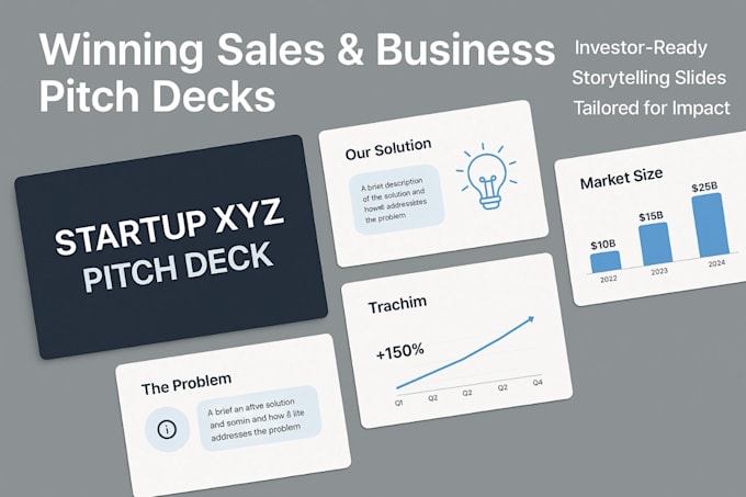 design powerpoint pitch deck presentation